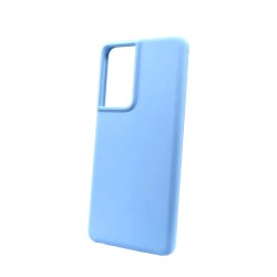 Capa de Silicone para Samsung Galaxy S21 Ultra Azul Capa de Silicone para Samsung Galaxy S21 Ultra Azul
